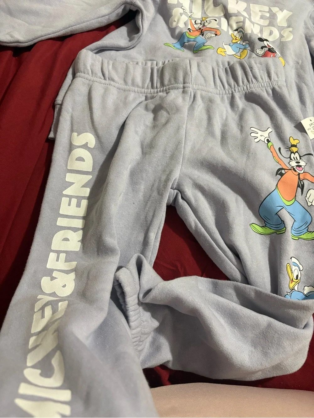 Disney Lavender Mickey & Friends Sweatshirt and Joggers Set